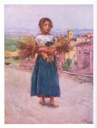 Kleine Sammlerin in der Campagna, aus Rom veröffentlicht von A & C Black Ltd, 1925